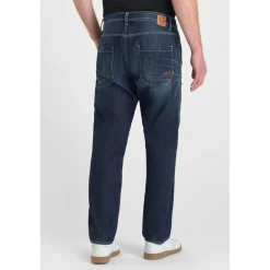 Jeans regular, droit loose, longueur 34 bleu Ben