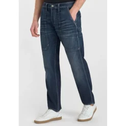 Jeans regular, droit loose, longueur 34 bleu Ben
