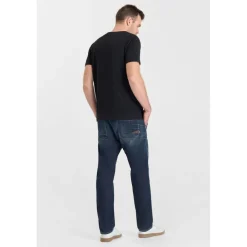 Jeans regular, droit loose, longueur 34 bleu Ben