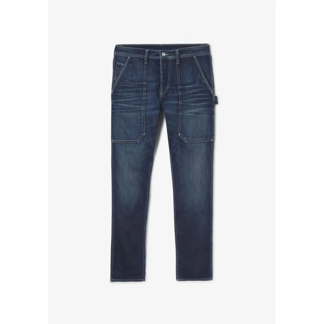 Jeans regular, droit loose, longueur 34 bleu Ben