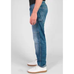 Jeans regular, droit loose, longueur 34 bleu Blake