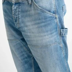 Jeans regular, droit loose, longueur 34 bleu Neil