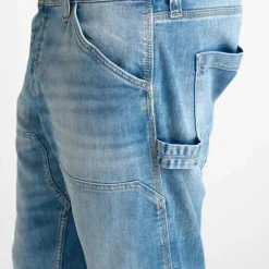 Jeans regular, droit loose, longueur 34 bleu Neil