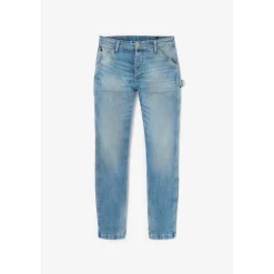 Jeans regular, droit loose, longueur 34 bleu Neil