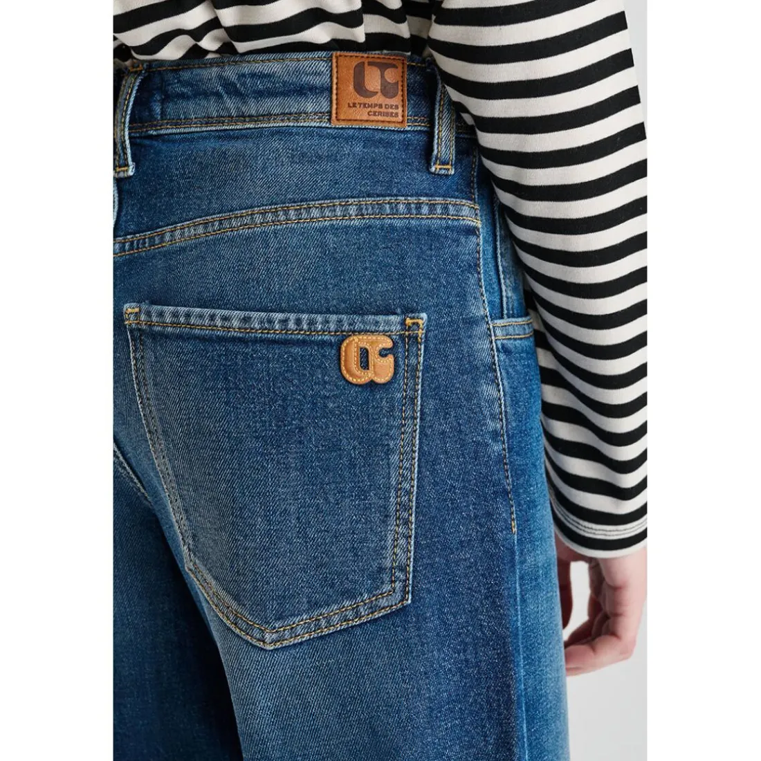 Jeans regular, droit REVERS, longueur 34 bleu Lina