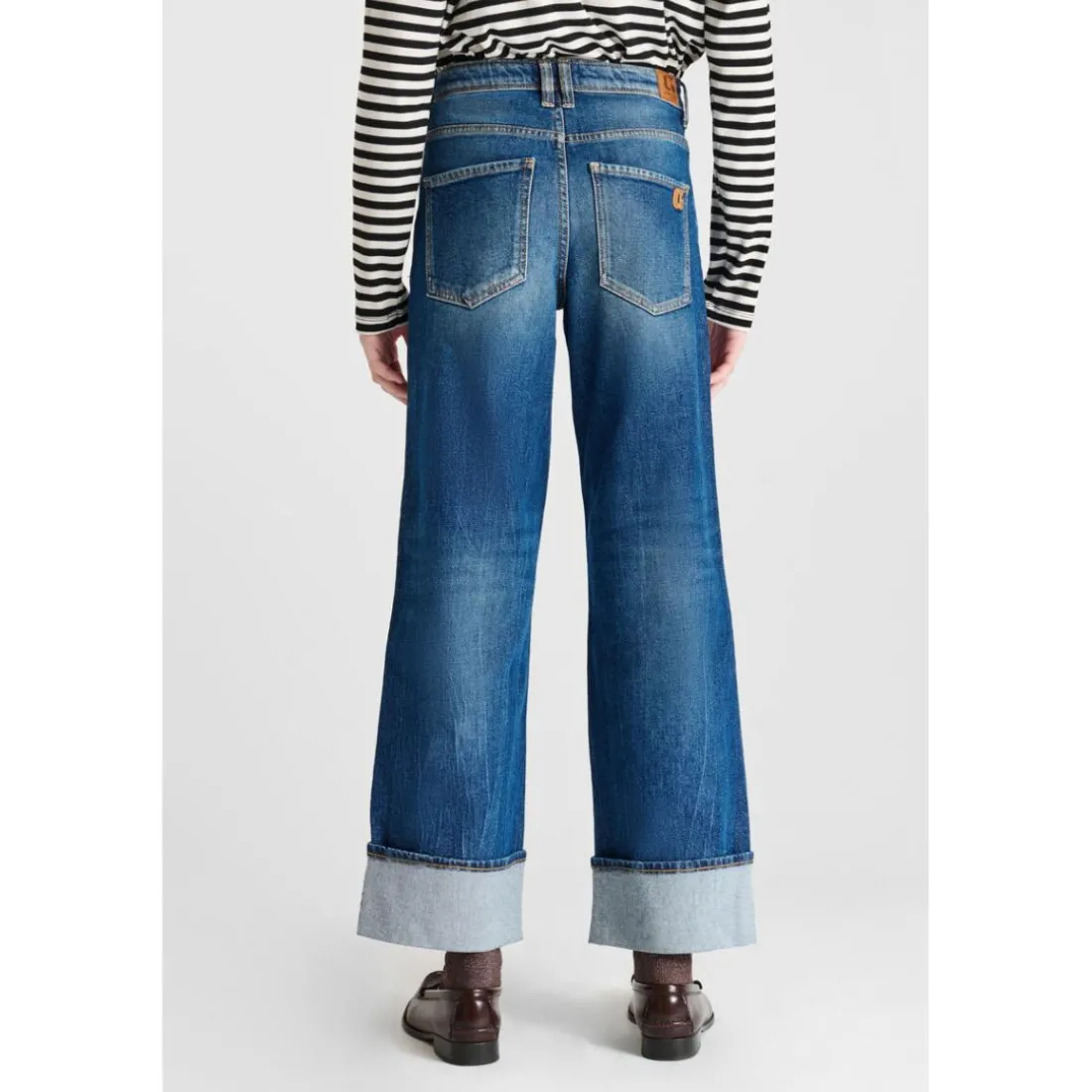 Jeans regular, droit REVERS, longueur 34 bleu Lina