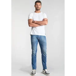 Jeans regular Pazy 800/12, longueur 34 bleu en coton