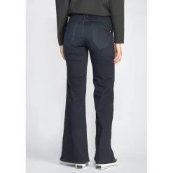 Jeans Sin pulp flare taille haute bleu-noir N°1 en coton