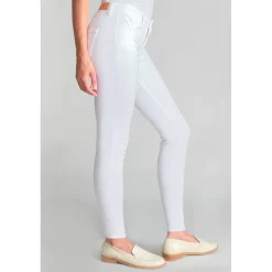 Jeans skinny POWER, 7/8ème blanc Aria en coton
