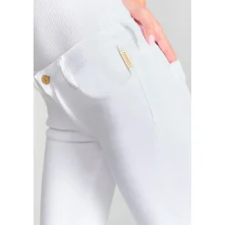 Jeans skinny POWER, 7/8ème blanc Aria en coton