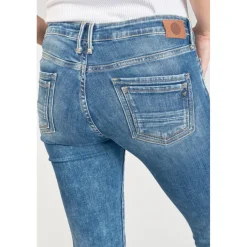 Jeans skinny POWER, 7/8ème bleu en coton Kai