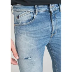 Jeans skinny POWER, 7/8ème bleu en coton Grant