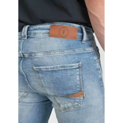 Jeans skinny POWER, 7/8ème bleu en coton Grant