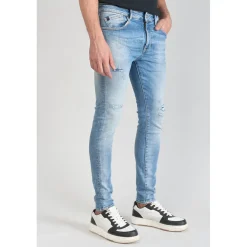 Jeans skinny POWER, 7/8ème bleu en coton Grant