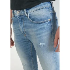 Jeans skinny POWER, 7/8ème bleu en coton Grant
