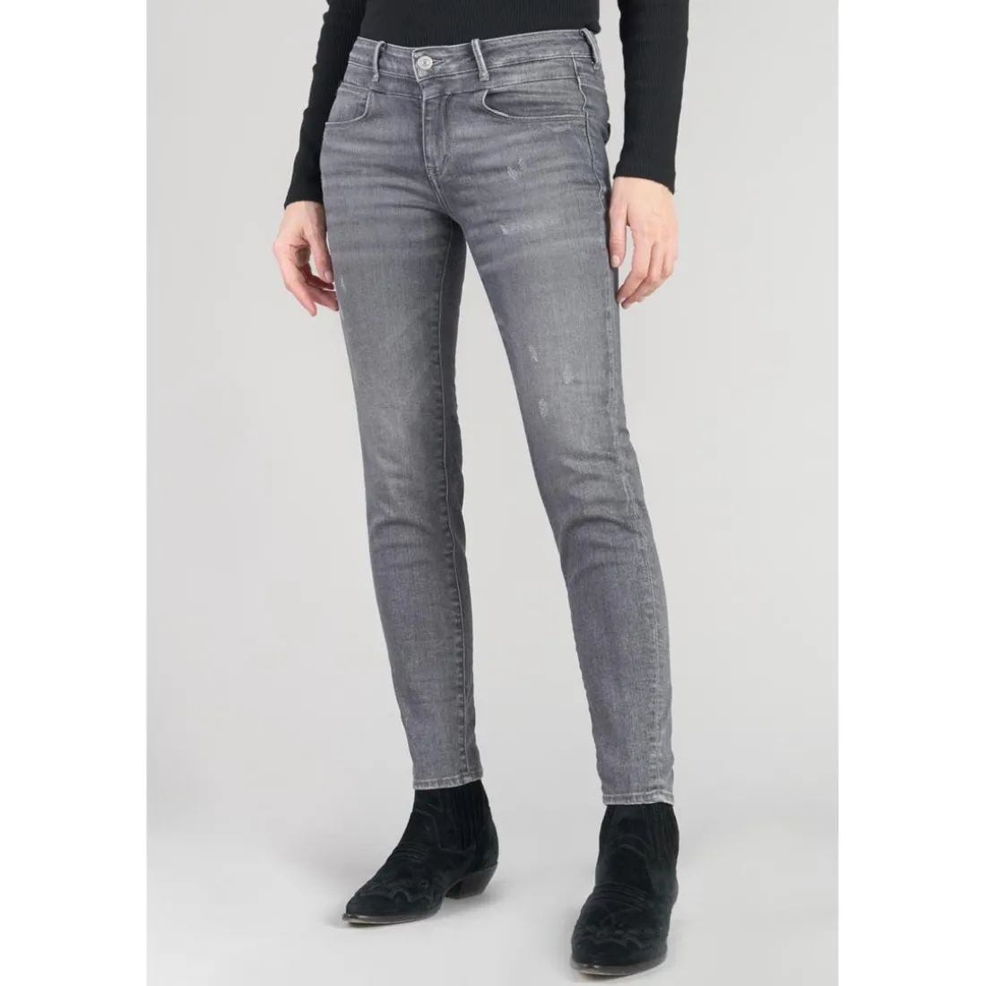 Jeans skinny POWER, 7/8ème gris Louise