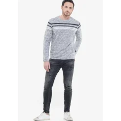Jeans skinny POWER, 7/8ème noir en coton