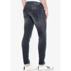 Jeans skinny POWER, 7/8ème noir en coton
