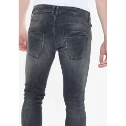 Jeans skinny POWER, 7/8ème noir en coton