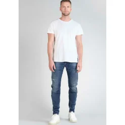 Jeans slim - Bleu en coton