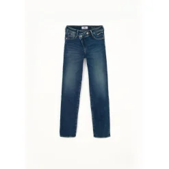 Jeans slim pulp regular taille haute 7/8ème bleu Dee