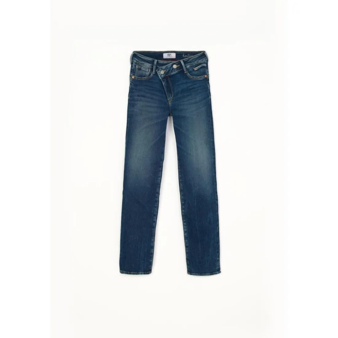 Jeans slim pulp regular taille haute 7/8ème bleu Dee