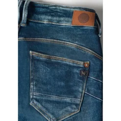 Jeans slim pulp regular taille haute 7/8ème bleu Dee