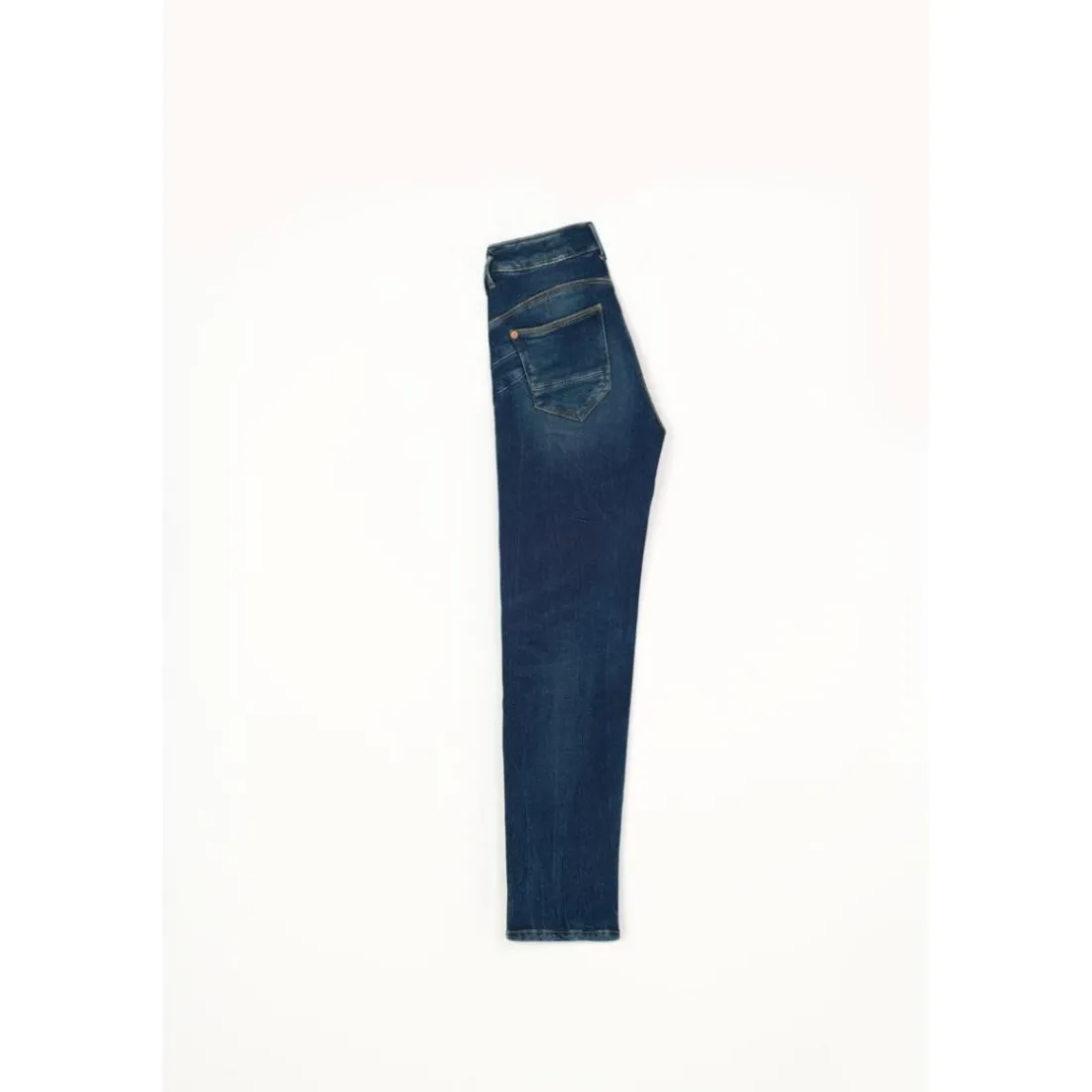 Jeans slim pulp regular taille haute 7/8ème bleu Dee