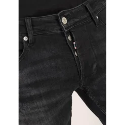 Jeans slim stretch 700/11, longueur 34 noir Ari en coton
