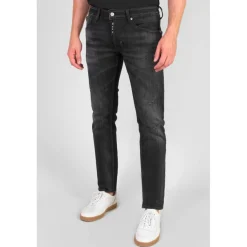 Jeans slim stretch 700/11, longueur 34 noir Ari en coton