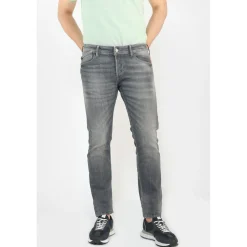 Jeans slim stretch 700/11, longueur 34 gris en coton