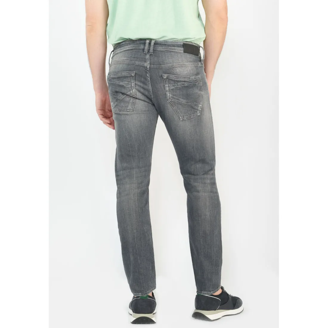 Jeans slim stretch 700/11, longueur 34 gris en coton