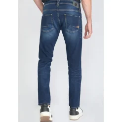 Jeans slim stretch 700/11, longueur 34 bleu Abel