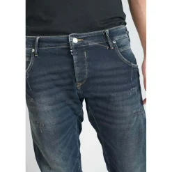 Jeans tapered 903, longueur 34 bleu en coton Owen