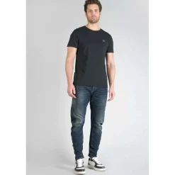 Jeans tapered 903, longueur 34 bleu en coton Owen
