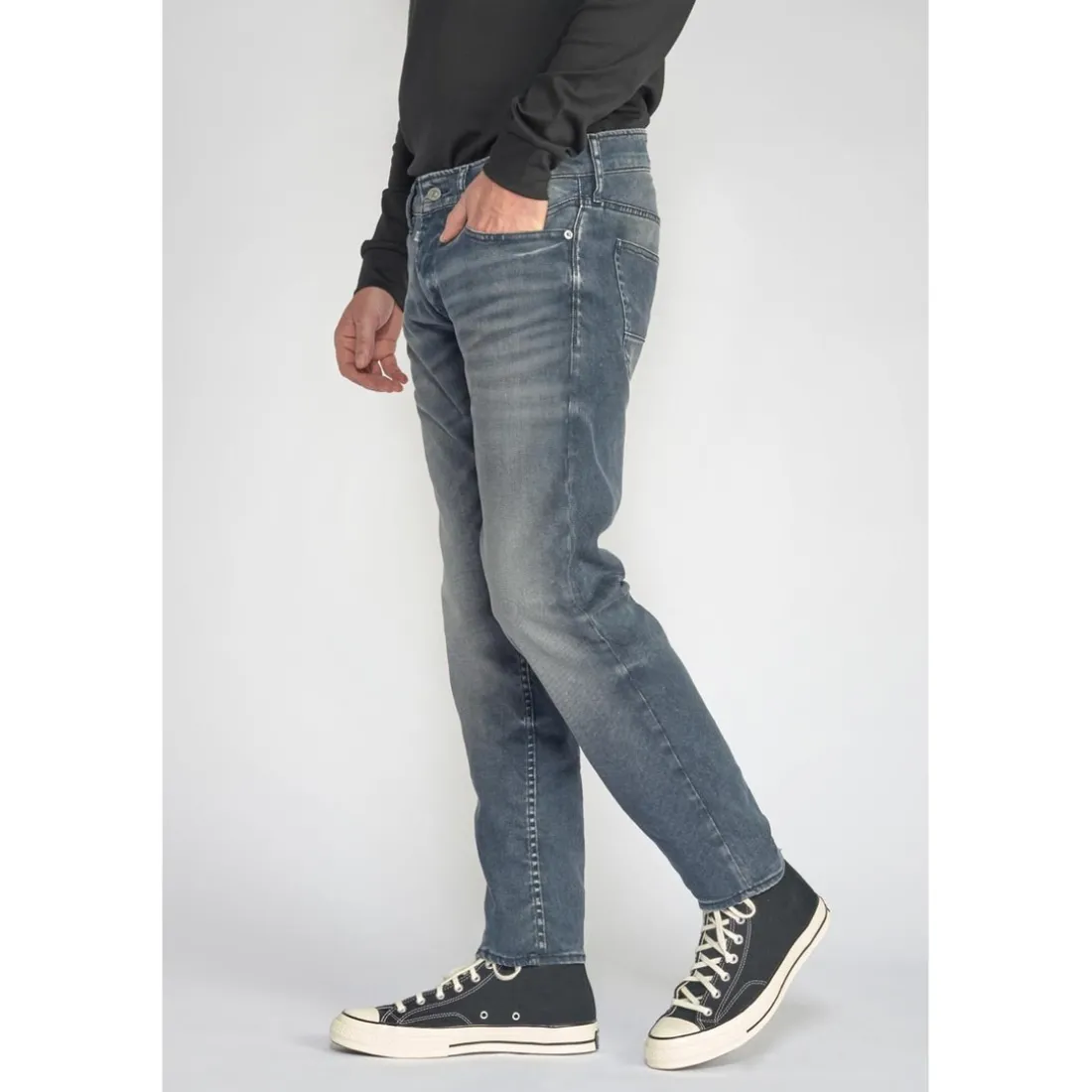 Jeans Wall 700/11 adjusted gris N°2 en coton