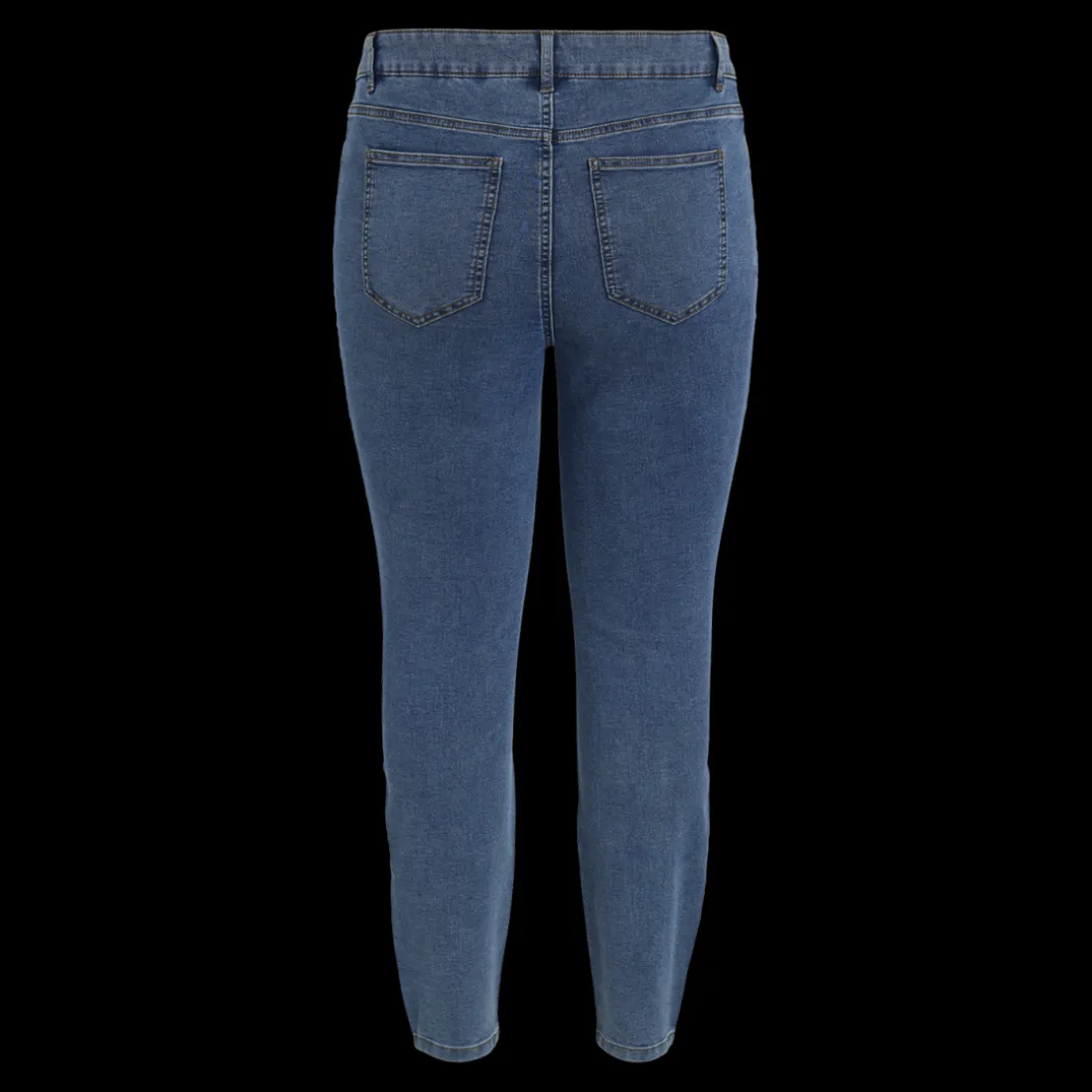 Jegging bleu moyen à fermetures zippée