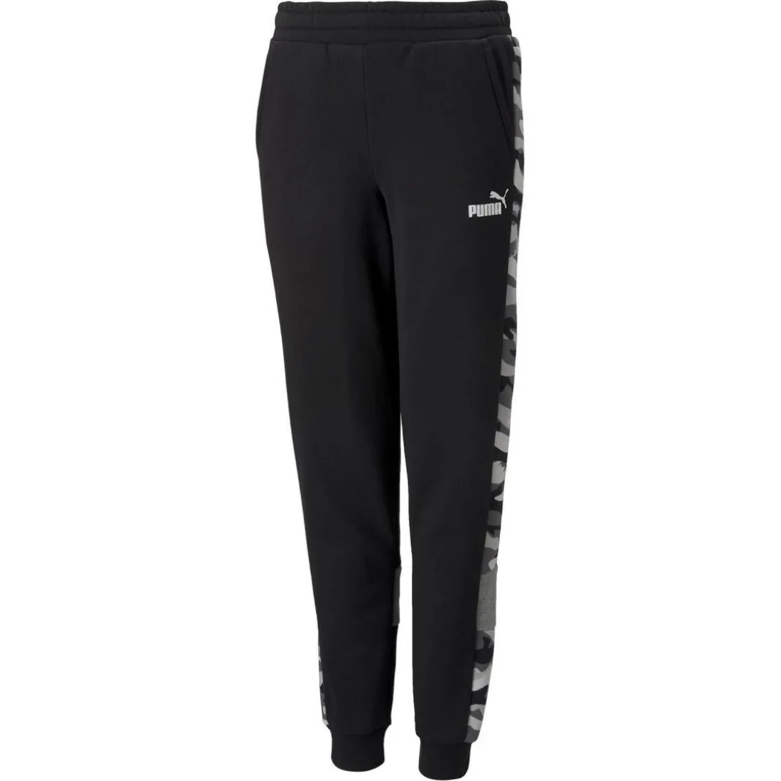Jogging ajusté à motif camouflage ESS+CAMO noir en coton