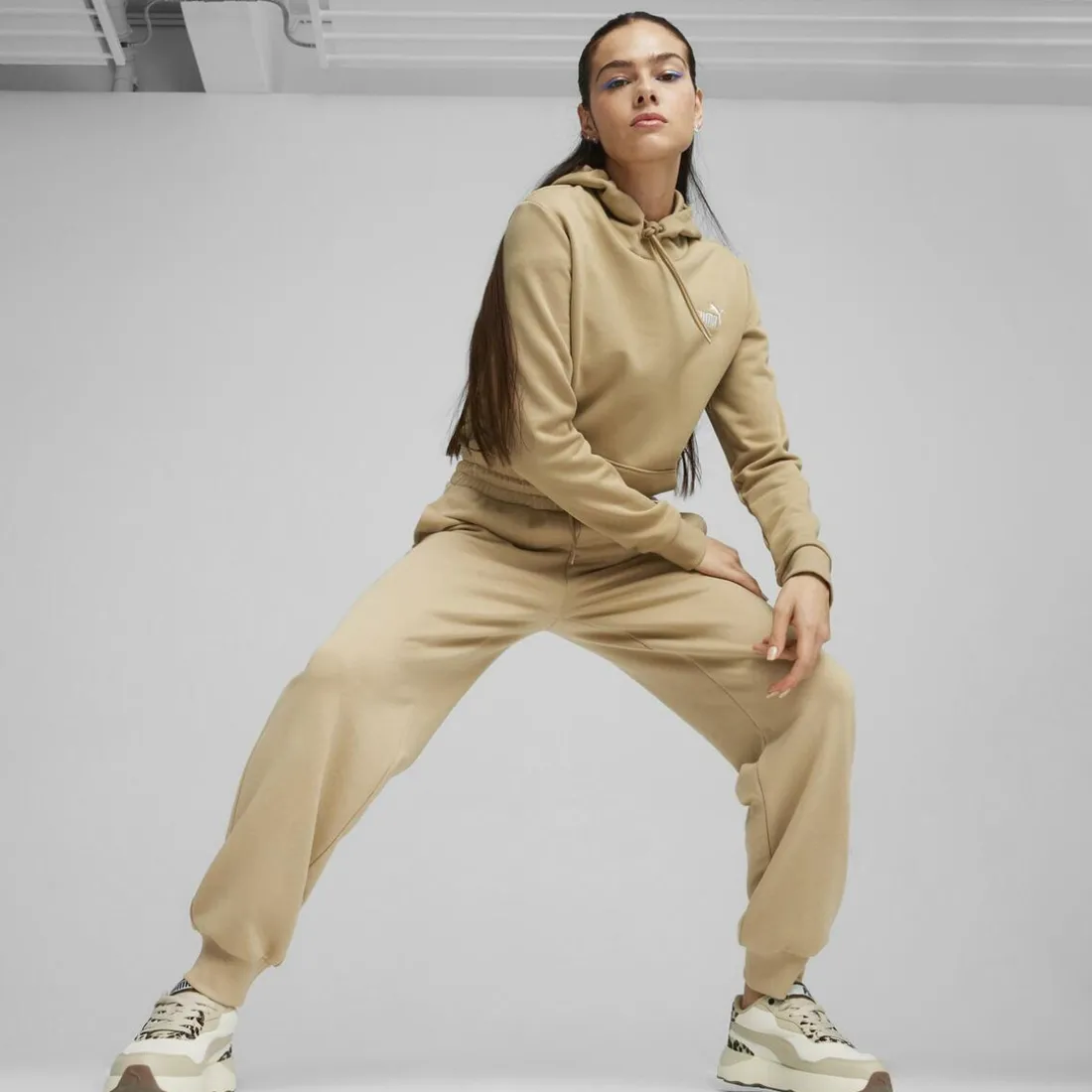 Jogging ESS+ marron en coton