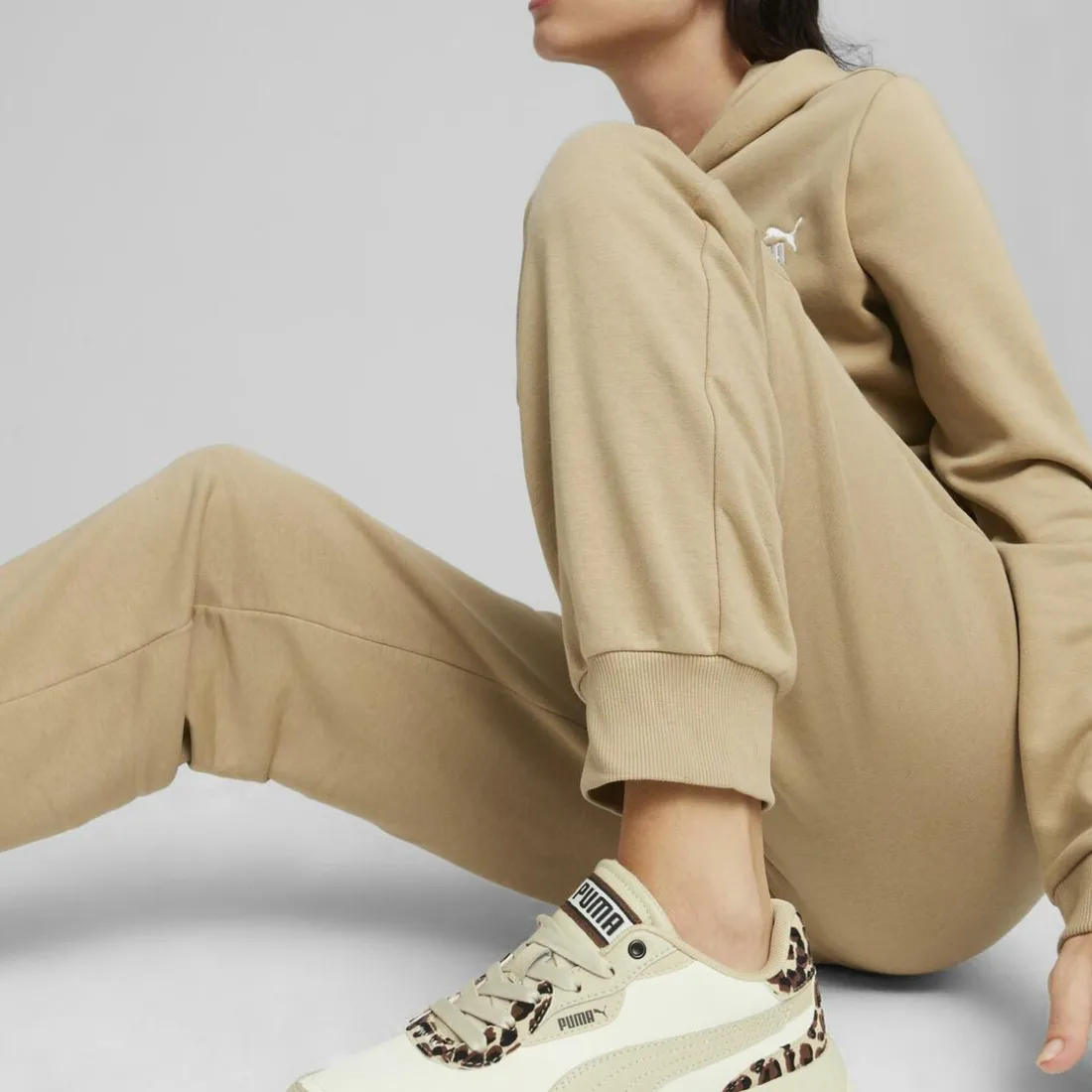 Jogging ESS+ marron en coton