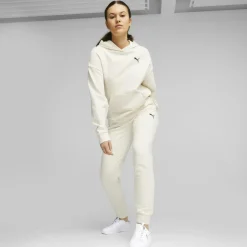 Jogging femme ESS blanc en coton