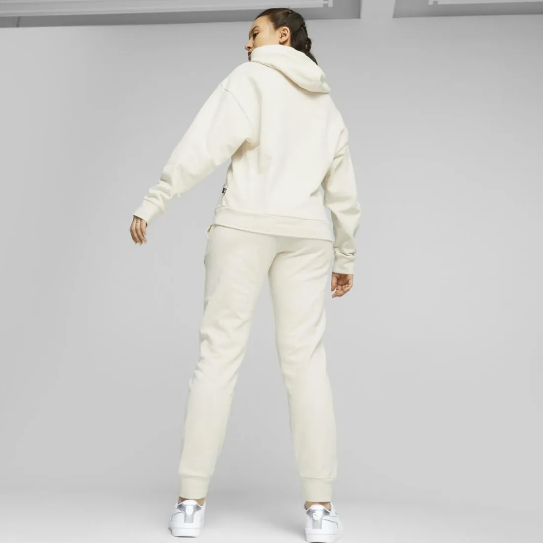Jogging femme ESS blanc en coton