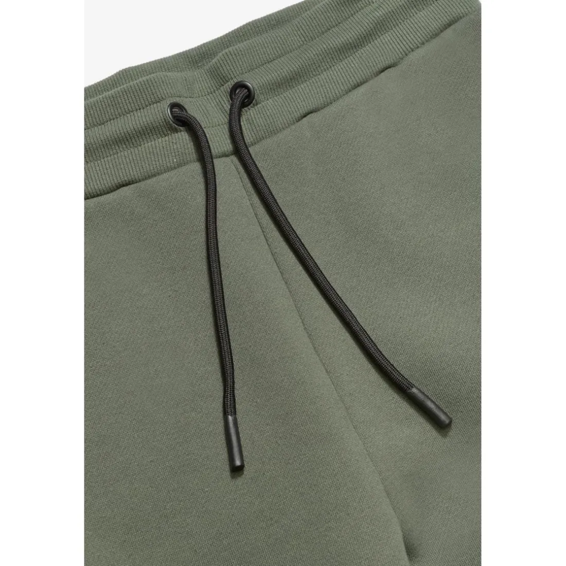 Jogging garçon, bi-matière Outobo kaki vert en coton