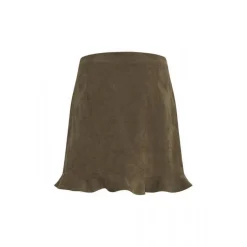 Jupe courte BXELEXIA vert olive