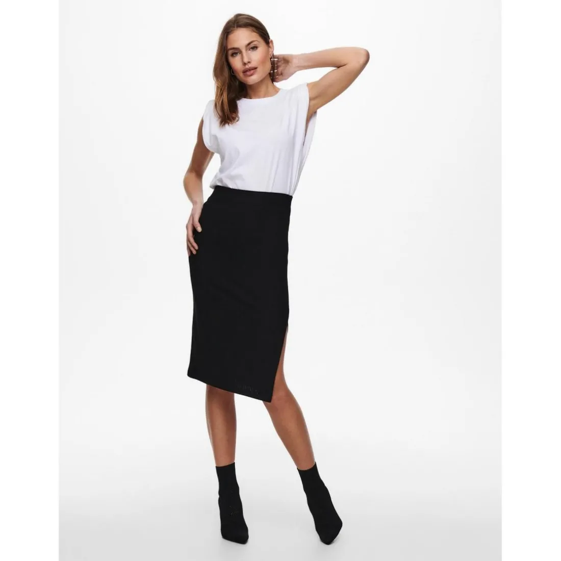 Jupe crayon noir Lia