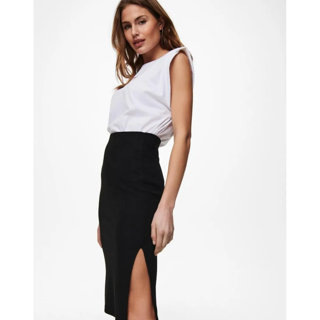 Jupe crayon noir Lia