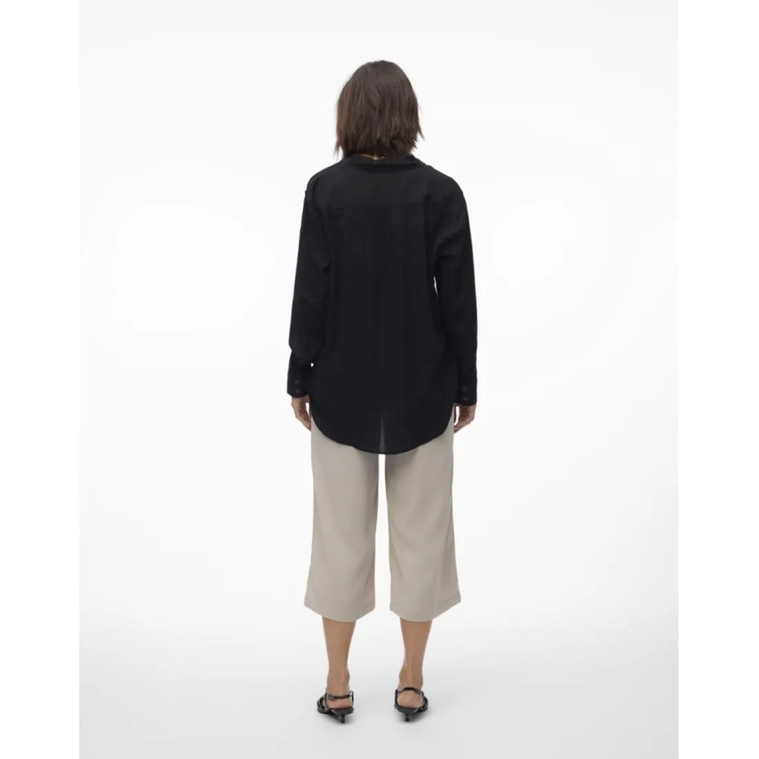 Jupe culotte taille moyenne gris Trix