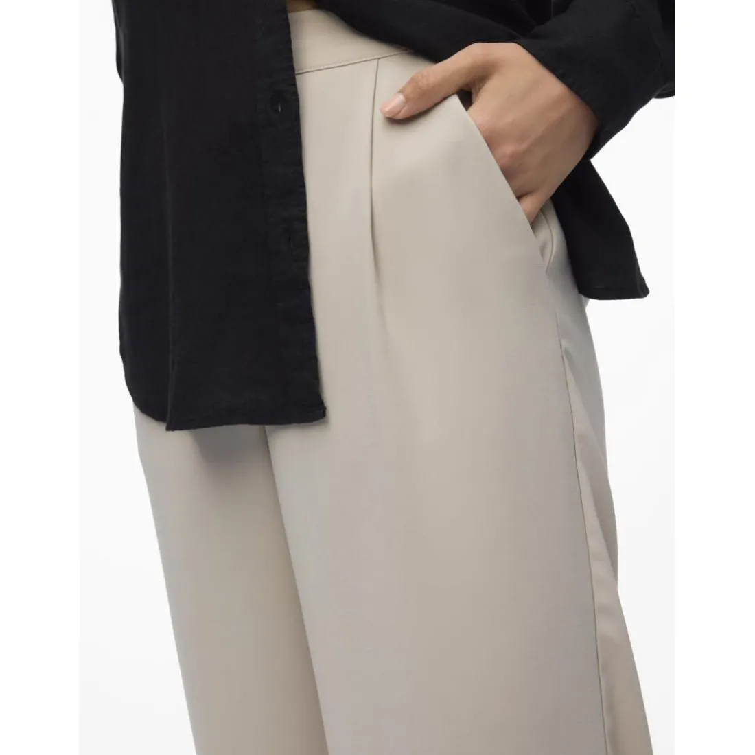 Jupe culotte taille moyenne gris Trix