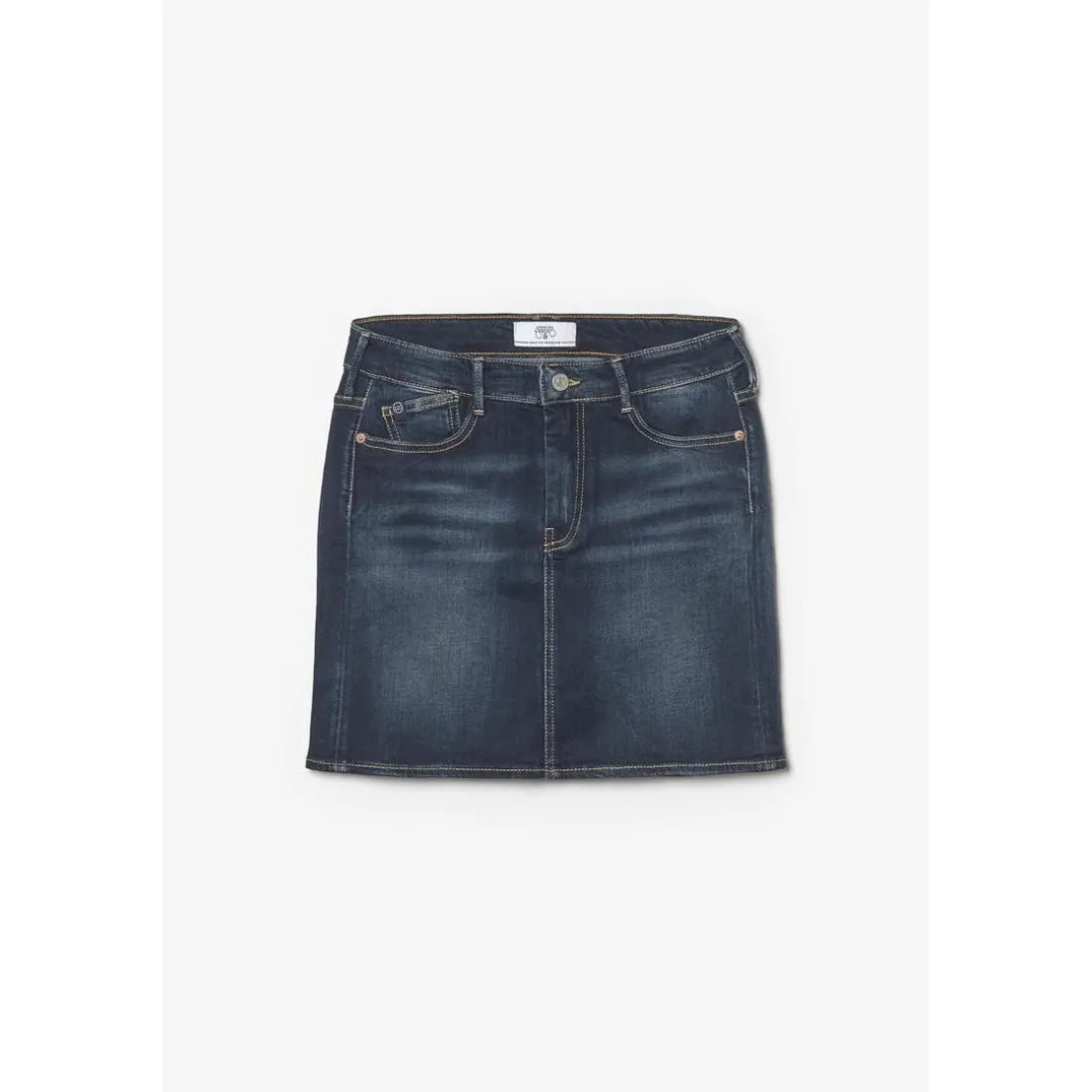 Jupe droite en jeans - Bleue