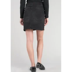Jupe droite en jeans CALLAS noir